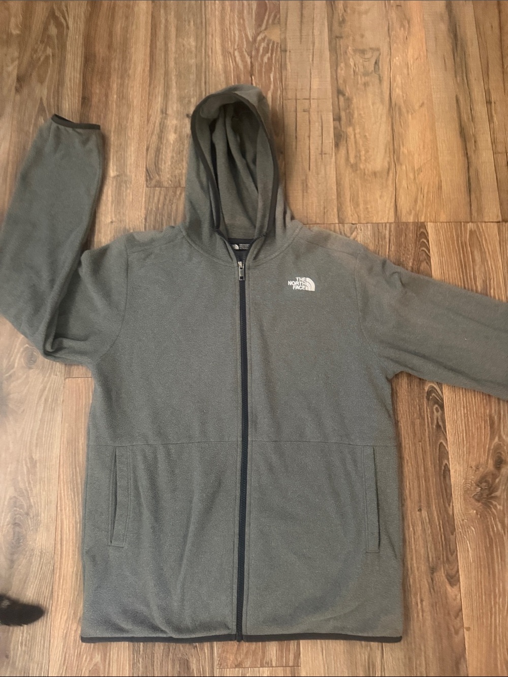 The North Face Men's Hooded Full-Zip Fleece Jacket - Olive